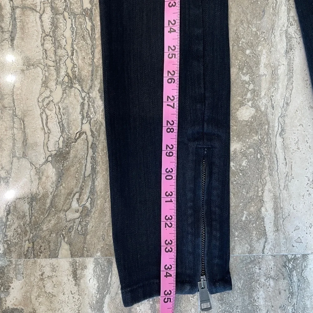 BURBERRY LONDON WOMAN BLACK DENIM WITH STUDDED DETAIL SZ 27 - Picture 9 of 11